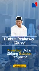 1 Tahun Prabowo-Gibran, Presiden Gelar Sidang Kabinet Paripurna .