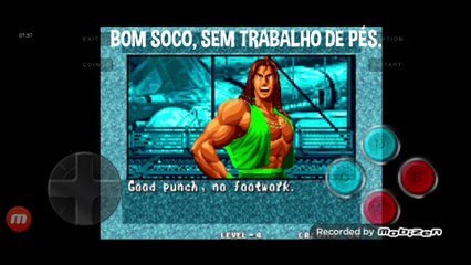 Fatal Fury 3 Bob Wilson vs Franco Bash fala de vitória do Bob Wilson em português