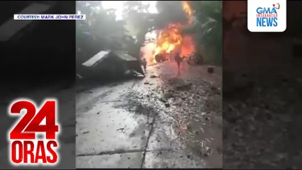 Tanker truck, bumangga sa 3 ibang sasakyan bago nagliyab; driver, patay at 5 naman ang sugatan | 24 Oras