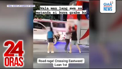 Sakay ng pick-up truck, sinaktan ang driver ng nabangga nitong bus | 24 Oras