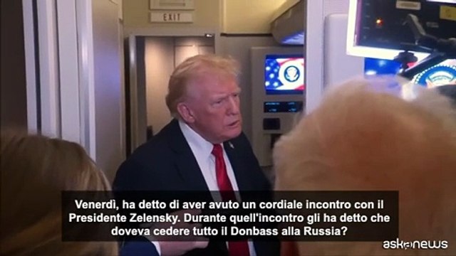 Ucraina, Trump: non ho discusso di Donbass, si fermino su linee fronte