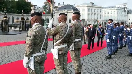 Mattarella al palazzo reale di Bruxelles