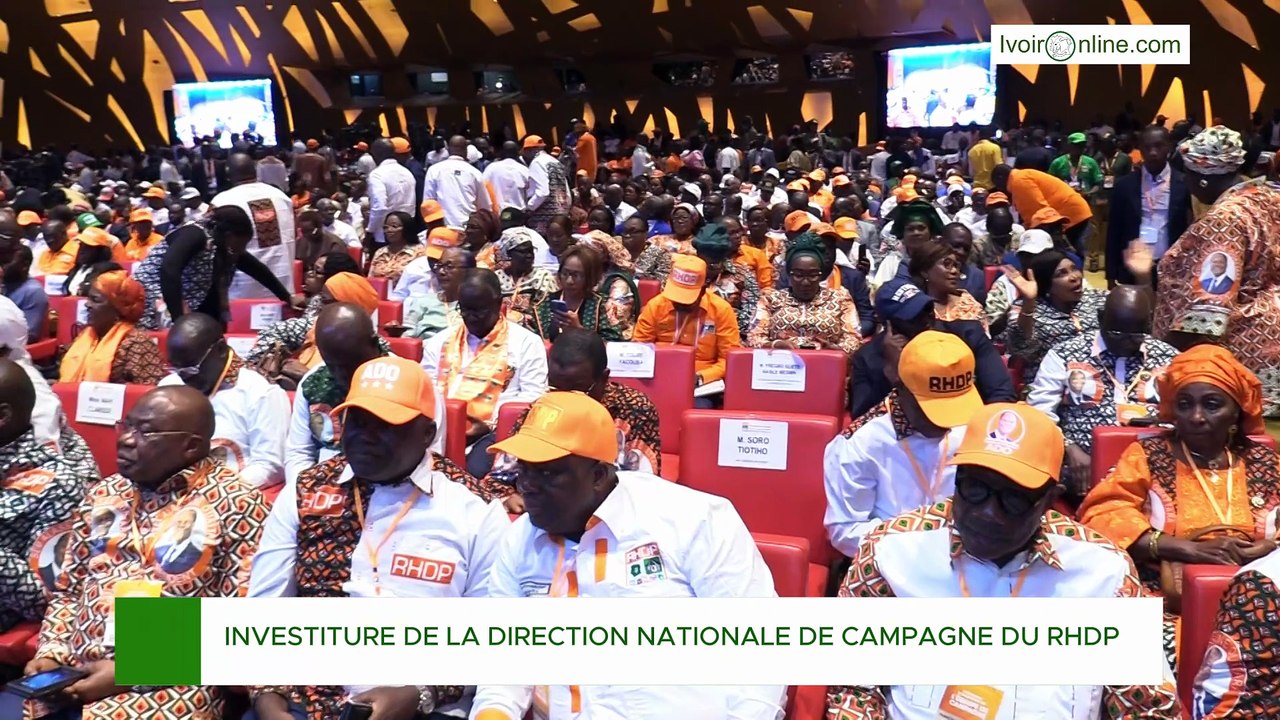 Cérémonie d'investiture des directeurs de campagne  RHDP