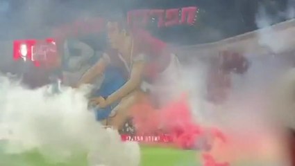 Video: Rival fans and police clash in Tel Aviv as Maccabi vs Hapoel football derby called off