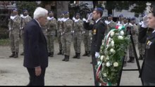 Mattarella a Bruxelles, depone corona di fiori al milite ignoto