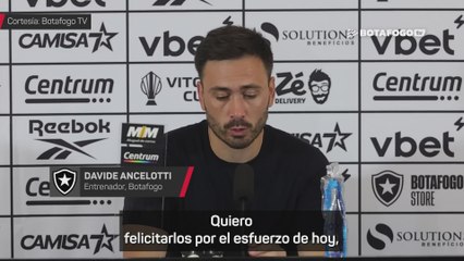 Davide Ancelotti: "El escudo de Botafogo es muy exigente"