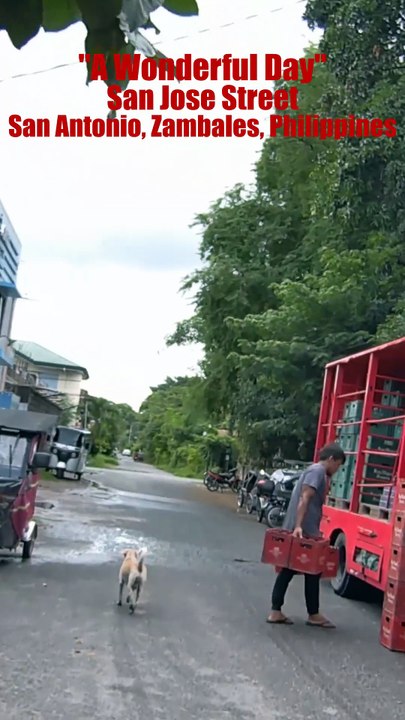 A wonderful Day in San Jose Street in San Antonio, Zambales, Philippines