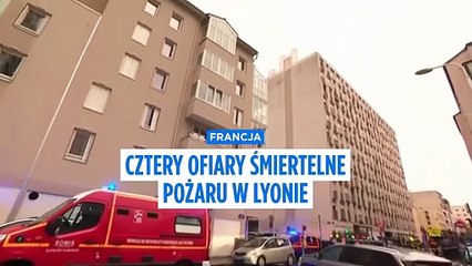 Śmiertelny pożar w Lyonie: cztery osoby zginęły w piwnicy budynku