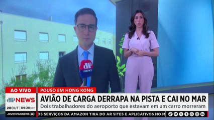 Avião de carga cai no mar em Hong Kong e deixa dois mortos