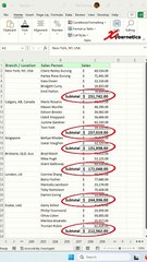 Insert Subtotal Using Only Keyboard - Excel Tips and Tricks