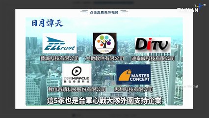 China Singles Out Businesses It Says Are Helping Taiwan's Military