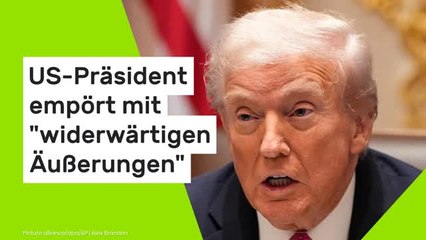 Donald Trump: US-Präsident empört mit "widerwärtigen Äußerungen" beim Selenskyj-Treffen
