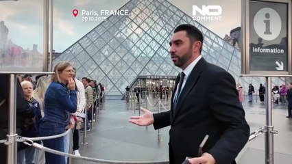 Louvre continua fechado depois de assalto de domingo