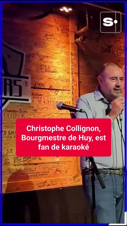 Christophe Collignon, Bourgmestre de Huy, est fan de karaoké