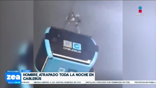VIDEO: Hombre se queda atrapado en la cabina del Cablebús