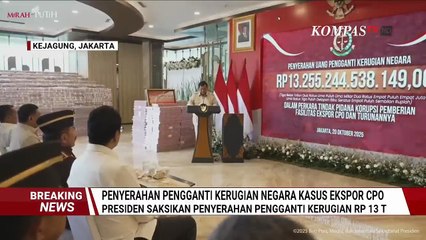 Penyerahan Rp13T Uang Kerugian Negara, Prabowo: 5 Juta Nelayan Bisa Hidup dengan Uang Ini!