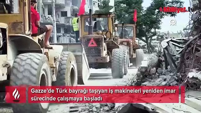 Gazze'de Türk bayrağı! İsrail basını bu görüntüyü konuşuyor