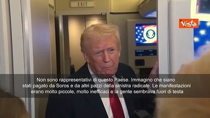 Trump: Manifestanti "No Kings" pagati da Soros. E comunque, io non sono un Re