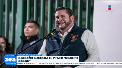 Ismael Burgueño Ruiz inaugura el primer sendero seguro en Tijuana