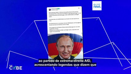 Apoiantes da Rússia fizeram voar um balão de ar quente de Putin em Berlim?