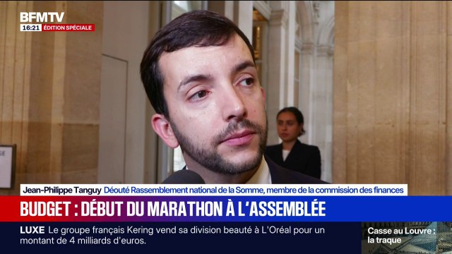 Examen du budget en commission: Monsieur Lecornu et ses amis veulent saboter le budget estime Jean-Philippe Tanguy, député RN