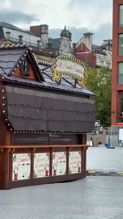 Piccadilly Gardens gets ready for Manchester's Christmas Markets 2025