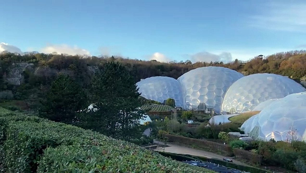 Autumn at the Eden Project in Cornwall by Andrew Townsend