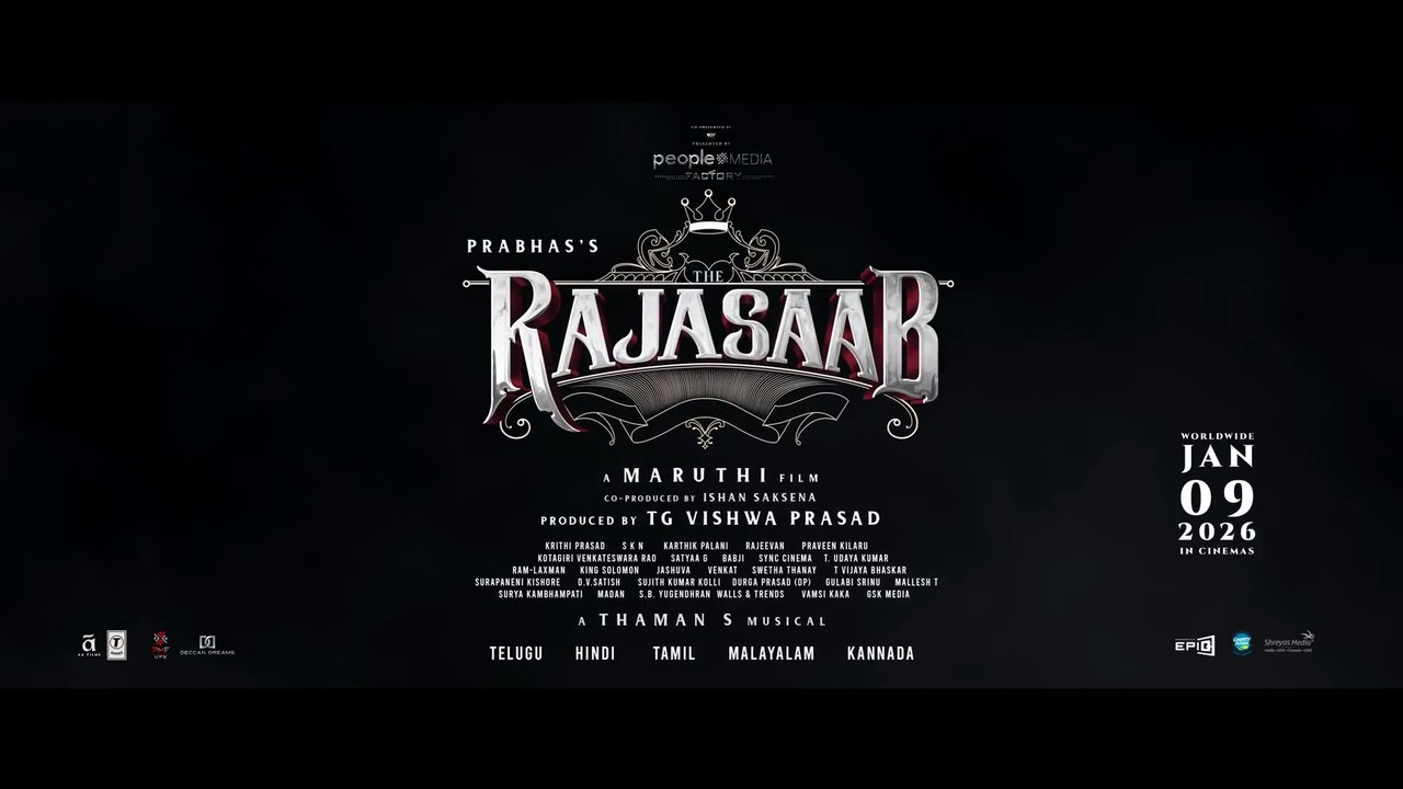 The Raja Saab Telugu Trailer ｜ Prabhas ｜ Maruthi ｜ Thaman S ｜ TG Vishwa Prasad ｜ Jan 9 2026