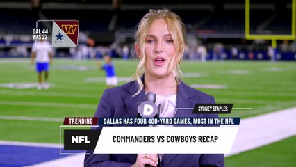 Cowboys DOMINATE Commanders 44-22 🔥 Dak, Bland & Aubrey Make History at AT&T Stadium!