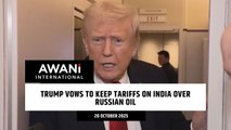 Trump vows to keep tariffs on India over Russian oil