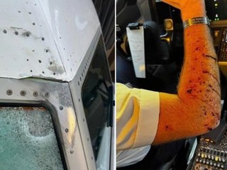 Scheibe zerschmettert: Flugzeug muss notlanden