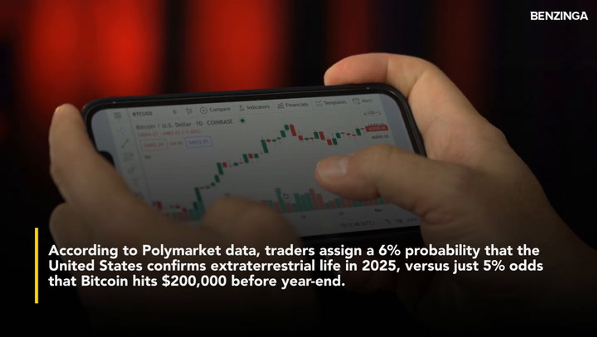 Aliens Are More Likely Than $200,000 Bitcoin In 2025, Polymarket Odds Say