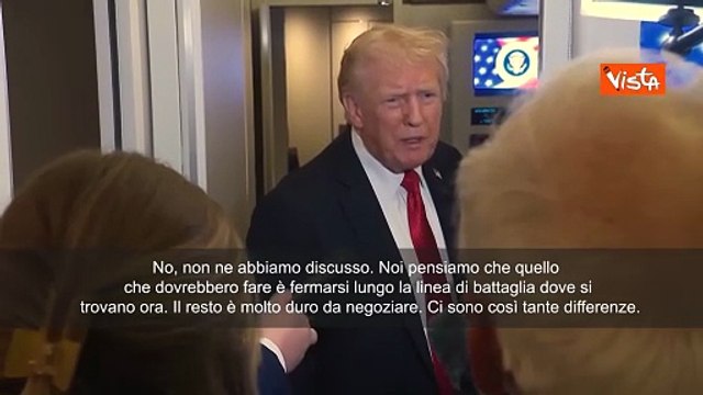 Guerra Ucraina, Trump: Non ho discusso di Donbass con Zelensky, si fermino su linee del fronte