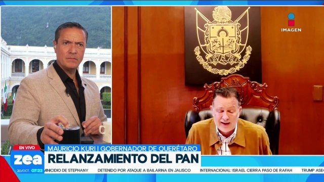 El gobernador de Querétaro, Mauricio Kuri, habla sobre el relanzamiento del PAN