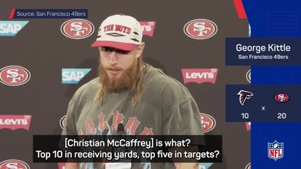 Kittle predicted McCaffrey's mammoth display in win over Falcons