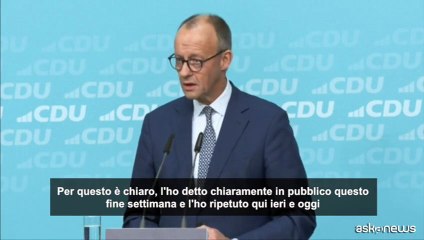 Merz contro l'AfD: è il nostro "principale avversario" alle elezioni
