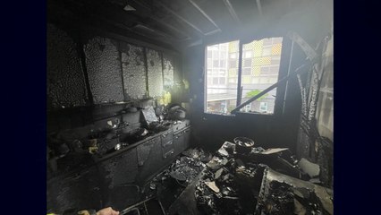 울산 상가주택에서 불...70대 남성 화상 입고 이송 / YTN