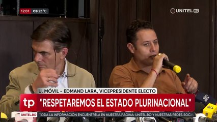 Rodrigo Paz, acompañado de Lara, dice que están abiertos para consensuar para lograr acuerdos