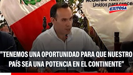 José Jerí: "Tenemos una oportunidad de oro para que nuestro país sea una potencia en el continente"