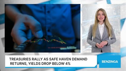 Treasuries Rally As Safe Haven Demand Returns, Yields Drop Below 4%