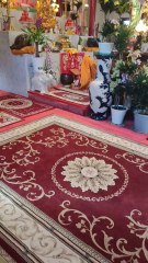 Monk Chanting Toward Buddha in Linh Son Pagoda of France Cugnaw