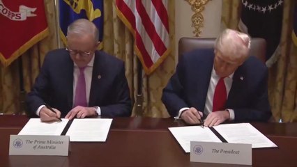 Trump signs a critical minerals deal with Australian Prime Minister