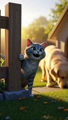 Cat Rings Dog’s Doorbell and Runs Away | Funny Animal Prank | Hilarious Short Film
