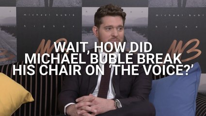 Michael Bublé Became The First Coach On 'The Voice' To Break His Chair, And We Can’t Get Over His Reaction