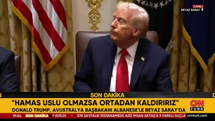 Trump'tan Hamas'a tehdit: Uslu olmazlarsa ortadan kaldırırız