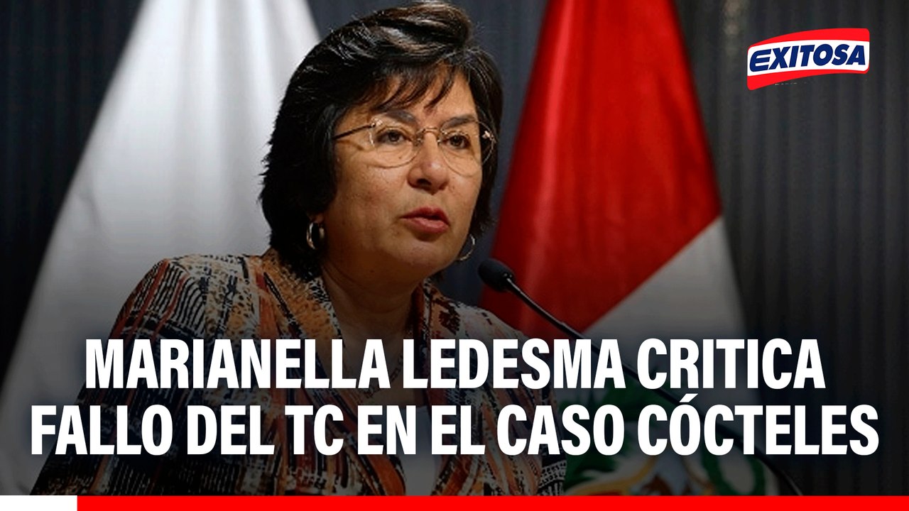 Marianella Ledesma critica fallo del TC en el caso Cócteles: "En el país hay una justicia privilegiada"