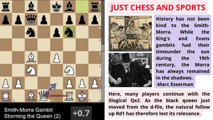 Smith-Morra Gambit. Storming the Queen. Part 2
