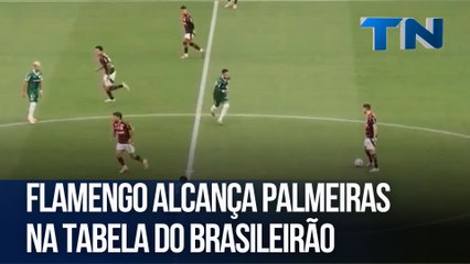 Flamengo alcança Palmeiras na tabela do Brasileirão
