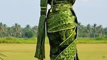 নারিকেল পাতার শাড়ী পড়ে ড্যান্স