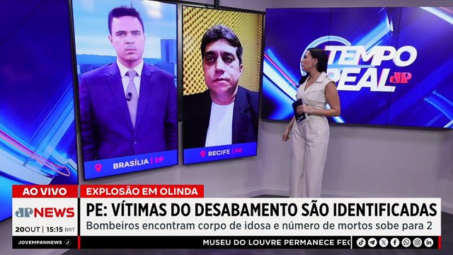 Explosão seguida de desabamento destrói 8 casas e deixa 2 mortos em Olinda | TEMPO REAL